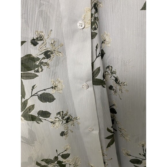 Lucky Brand Caftan Swim Cover-up Long Swimwear Vacation Beach One Size Button Up - Picture 12 of 13